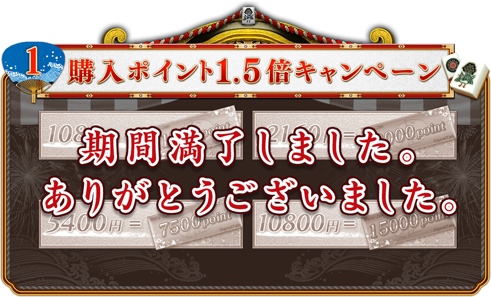 期間満了しました。ありがとうございました。